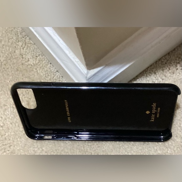 🆕🔥KATE SPADE♠️SUPER CHIC&STYLISH I PHONE 7&8+/SE BLACK&WHITE HARDSHELL CASE!!! - Picture 5 of 6